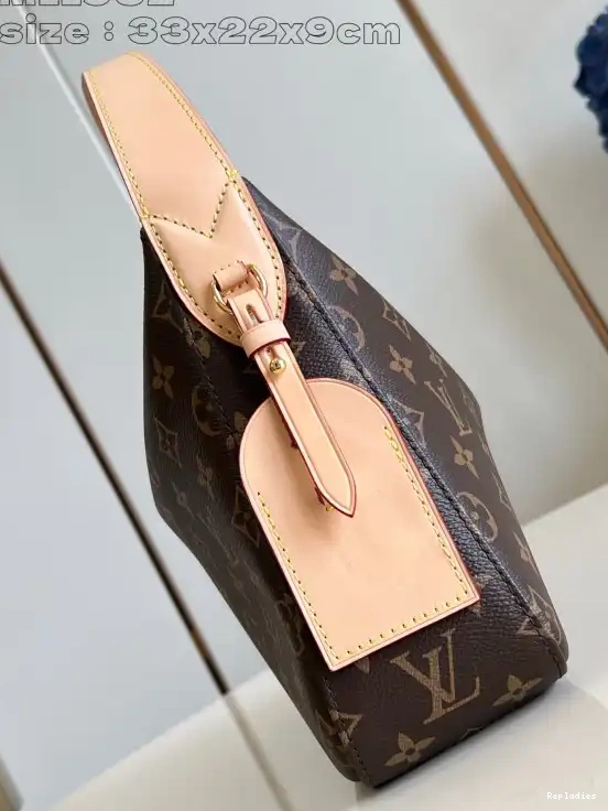 Cheap VUITTON PM-33*22*9CM LOUIS Slouchy 0515